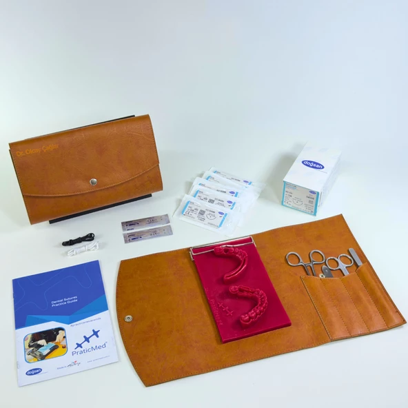 Diş Hekimliği Çanta Tipi Dikiş, Flep Kapama Eğitim Seti - Kişiye Özel - PraticMed - 4