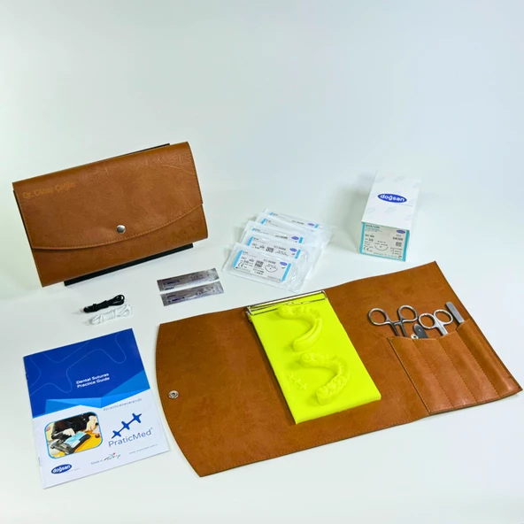 Diş Hekimliği Çanta Tipi Dikiş, Flep Kapama Eğitim Seti - Kişiye Özel - PraticMed - 7