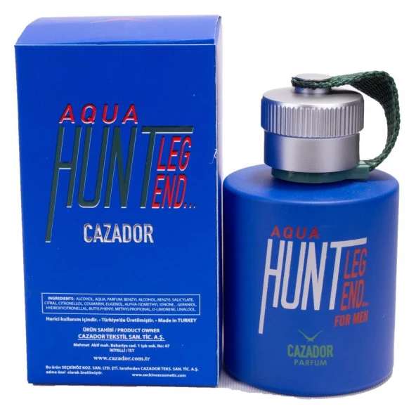 Cazador CAZ 9565CN Hunter Acqua 100 Cl EDT Erkek Parfüm Mavi - 2