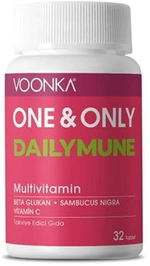 Voonka One & Only Dailymune 32 Tablet AROMASIZ Renkli