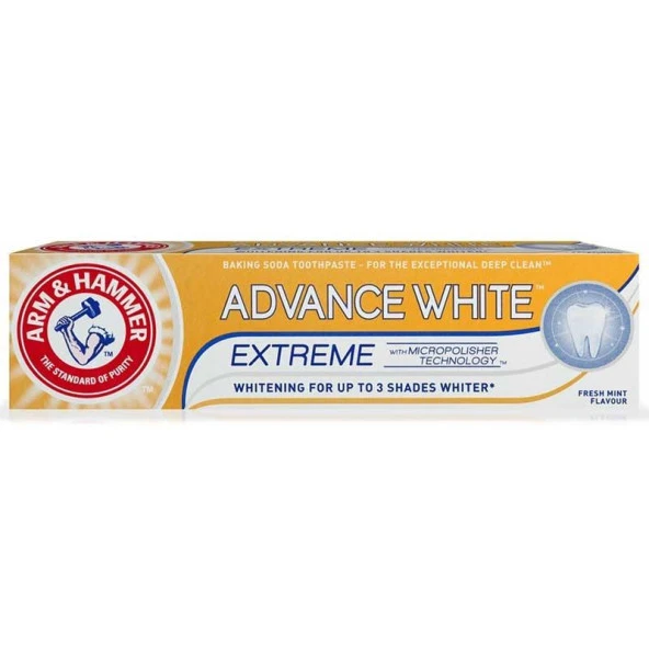 Arm&Hammer Advance White 3 Tona Kadar Beyazlatıcı Diş Macunu 75ml