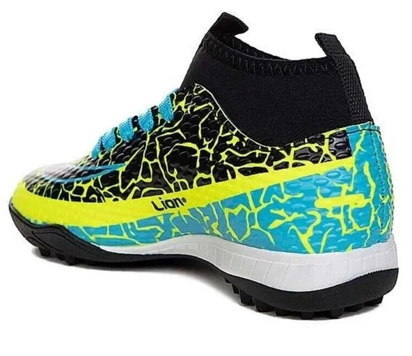 Lion 1071 profesyonel Çocuk Çoraplı Halısaha Ayakkabısı - Resim 3