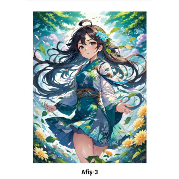 Anime Boyama Poster Seti (Silindir Kutu ve Afiş Hediyeli) - 2