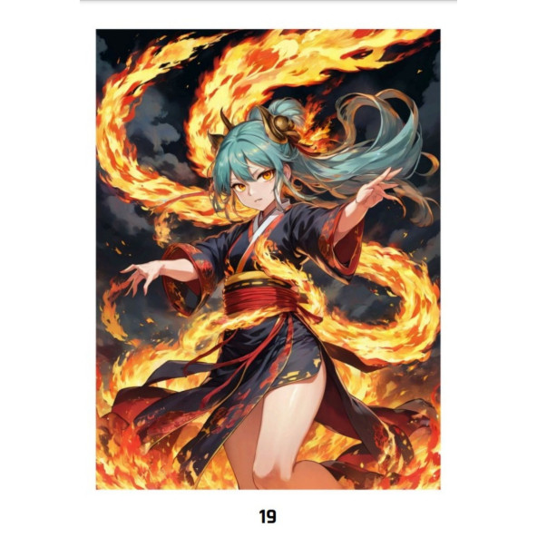 Anime Boyama Poster Seti (Silindir Kutu ve Afiş Hediyeli) - 3