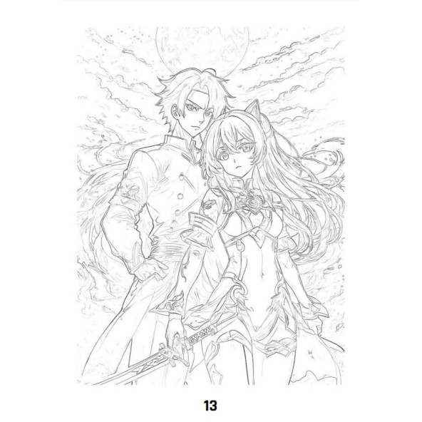 Anime Boyama Poster Seti (Silindir Kutu ve Afiş Hediyeli) - 5