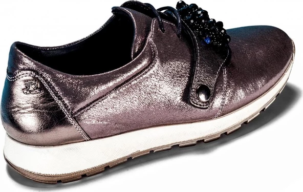 Venüs 27907Y Kadın Platin Taş İşlemeli Ayakkabı - 3