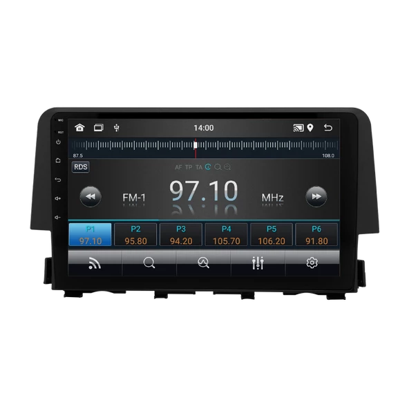 Honda Civic FC5 Android Multimedya Sistemi (2016-2021) 4 GB Ram 64 GB Hafıza 8 Çekirdek İphone CarPlay Android Auto Navigatör Premium Series - 5
