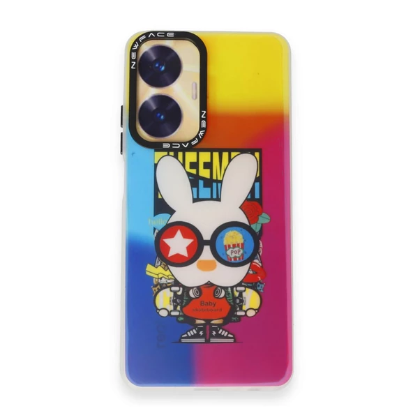 Realme C55 Kılıf Estoril Desenli Seri Silikon Kapak - 8