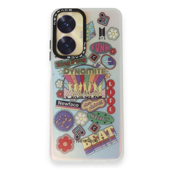 Realme C55 Kılıf Estoril Desenli Seri Silikon Kapak - 2