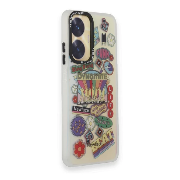 Realme C55 Kılıf Estoril Desenli Seri Silikon Kapak - 3