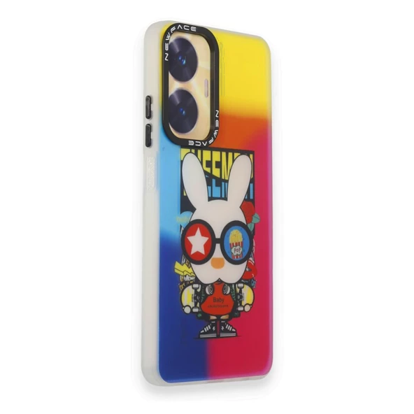 Realme C55 Kılıf Estoril Desenli Seri Silikon Kapak - 9