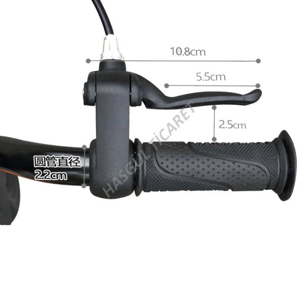 Hsgl Bisiklet Siyah Fren Kolu Sağ Sol Takım Bmx Çocuk bisikleti 2 parmak - 3