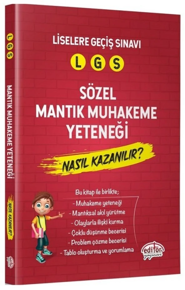 LGS Sözel Mantık Muhakeme Yeteneği Nasıl Kazanılır Editör Yayınevi
