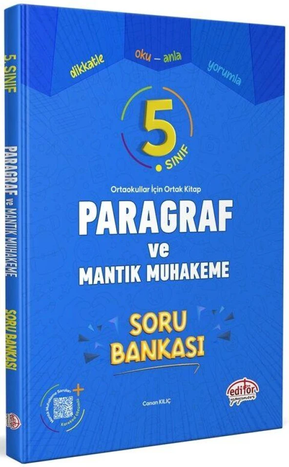 5. Sınıf Paragraf Mantık ve Muhakeme Soru Bankası Editör Yayınları