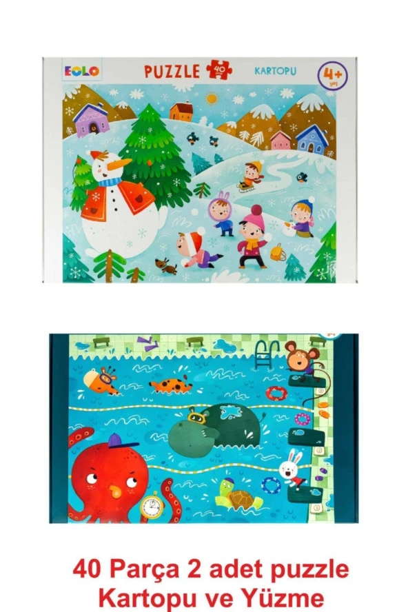 40 Parça Puzzle 2 Li Set - 2