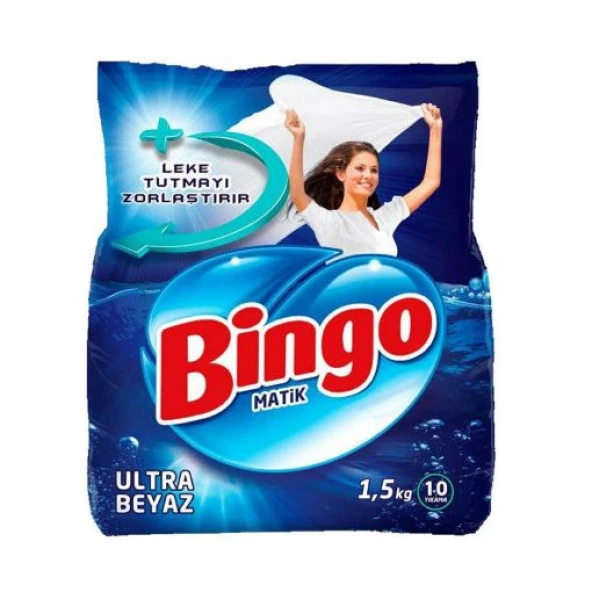 Bingo Matik 1,5 Kg. Ultra Beyaz ( toz deterjan )