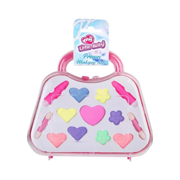 Limon Oyuncak Çocuklar İçin Parti Oyuncakları My Little Baby Prenses Pembe Çantalı Makyaj Seti