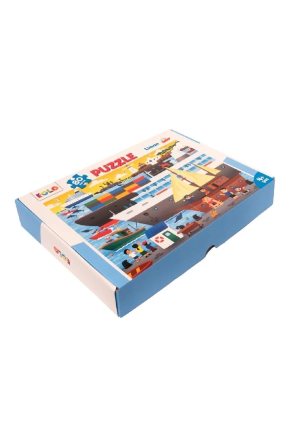 80 Parça Yer Puzzle – Liman - - Kolektif Kitabı