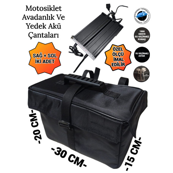 Motosiklet Yedek Akü Ve Avadanlık Çantaları - 3