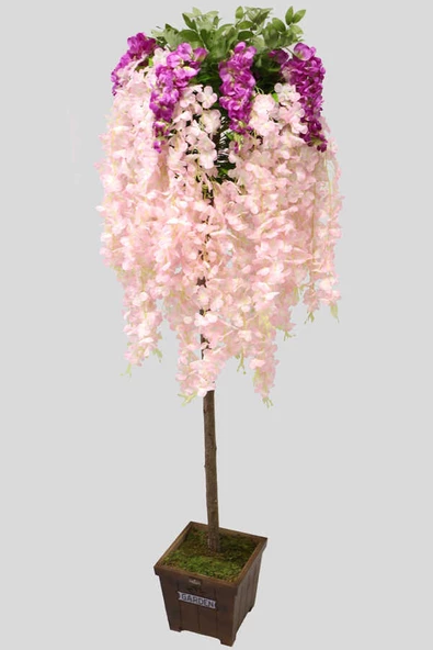 Yapay Akasya Ağacı Pembe Çiçekli 180cm