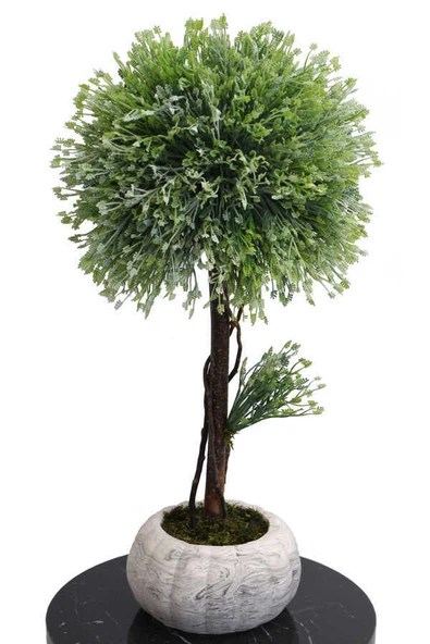 Dekoratif Lüx Top Ağaç Çam Model 35x60 cm Açık Yeşil