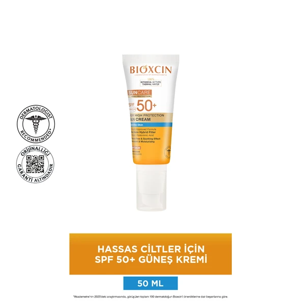 Bioxcin Sun Care Çok Yüksek Korumalı Hassas Ciltler İçin Güneş Kremi  SPF50+ 50ml - Resim 3