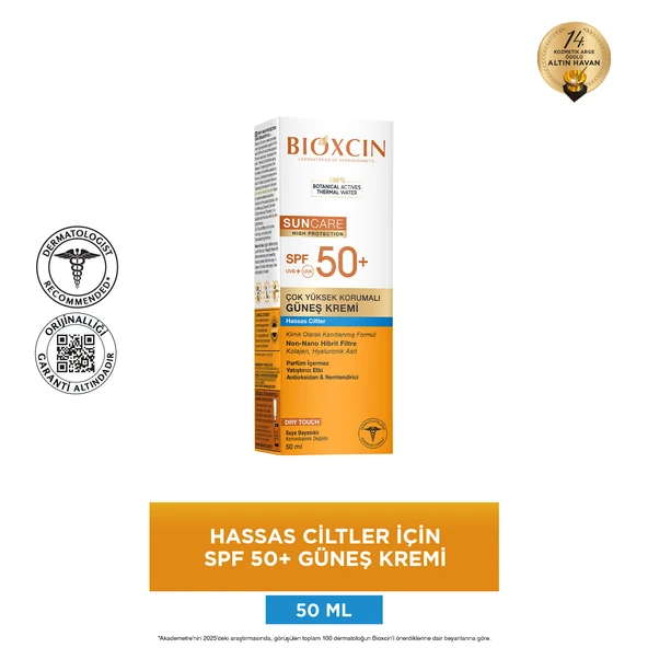 Bioxcin Sun Care Çok Yüksek Korumalı Hassas Ciltler İçin Güneş Kremi  SPF50+ 50ml - Resim 2