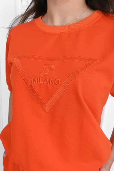 Kadın Kısa Kollu Yüksel Bel Eşofman Takımı 3716-23 - Resim 10