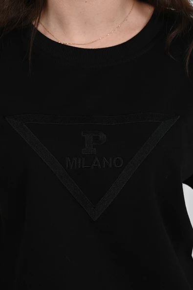 Kadın Kısa Kollu Yüksel Bel Eşofman Takımı 3716-23 - Resim 6