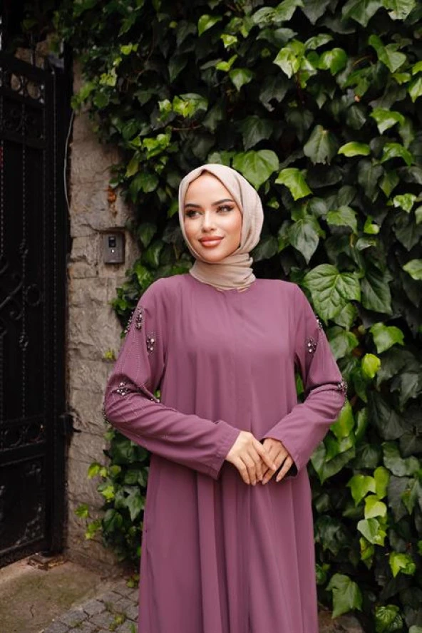 KOLLARI BEYOĞLU TAŞLI FERACE GÜL KURUSU - 6
