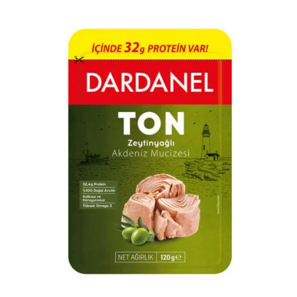 Dardanel Zeytinyağlı Ton Balığı Poşet 80 Gr. (24'lü)