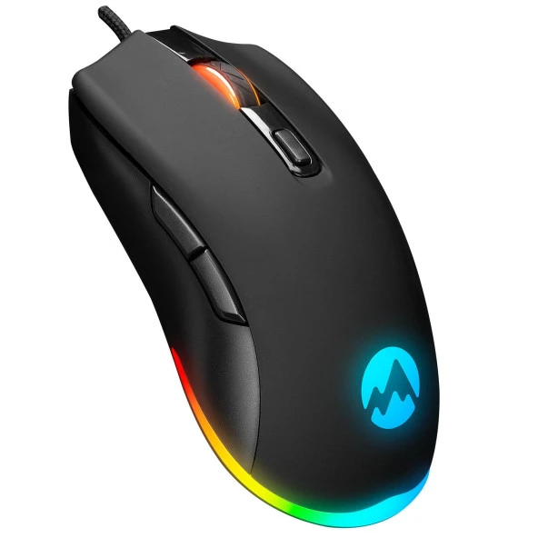 Everest SGM-L1 LUMOS Siyah 6400dpi RGB Ledli Makrolu Gaming Oyuncu Mouse