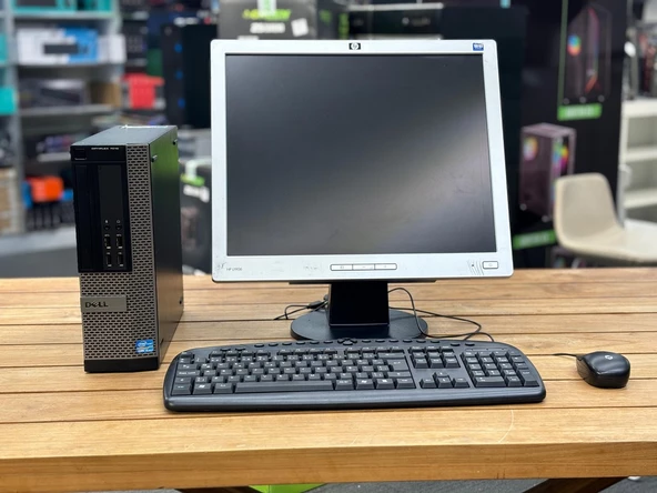 Dell 2.El Pc Optıplex 7010 (Yatay) İ5 3570 8Gb Ddr3 (Sıfır 256Gb Ssd) O/B Vga 19" Monitör
