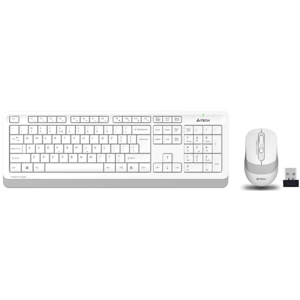 A4 Tech Klavye Set Fg1010 Q Tr Usb Whıte Wıreless Kb+Mouse