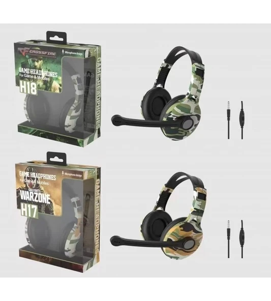 Platoon Kulaklık Pl-2358 Aux Kamuflajlı Gamıng - 4