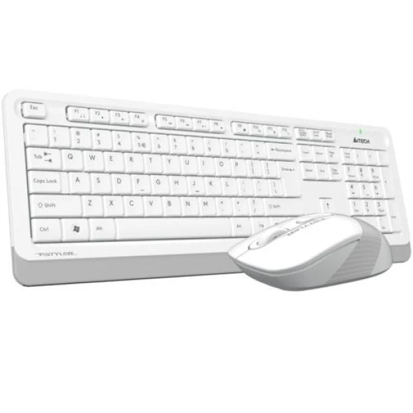 A4 Tech Klavye Set Fg1010 Q Tr Usb Whıte Wıreless Kb+Mouse