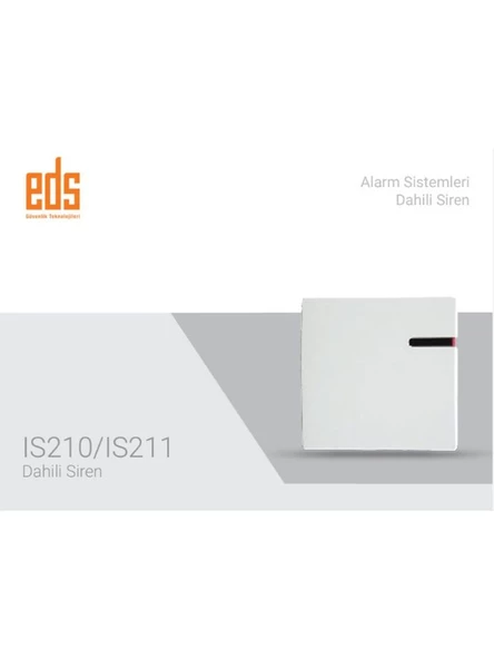 EDS IS210 Sabotaj Switchli 100dB Desibel Ses Çıkışlı LED Göstergeli Dahili Siren - 2