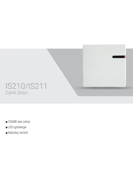 EDS IS210 Sabotaj Switchli 100dB Desibel Ses Çıkışlı LED Göstergeli Dahili Siren - 3
