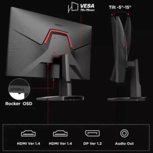 Koorui Monitör 24,5" 25E3A 1Ms 170Hz Hdmı Dp 1920X1080 Freesync Vesa - 3