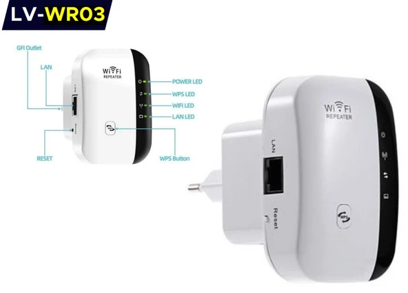 Concord Lv-Wr03 Wıfı Repeater Menzil Genişletici - 2