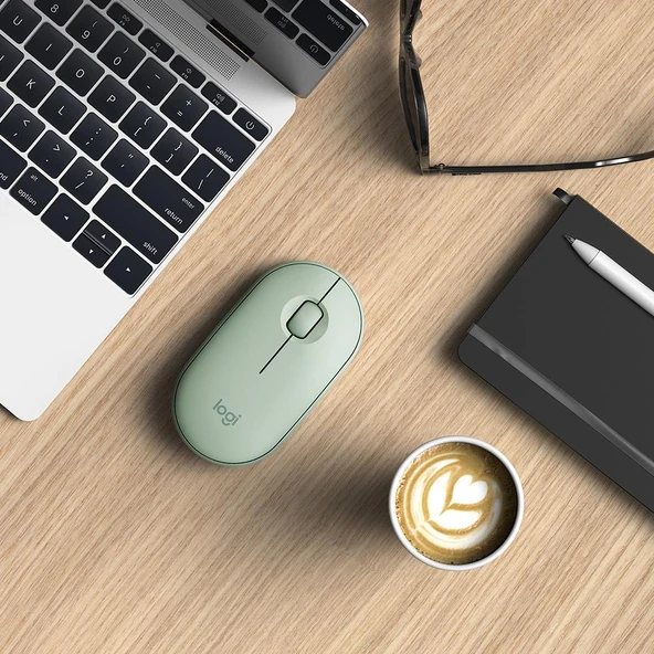 Logıtech Mouse Pebble M350 Kablosuz BT Optik Mouse (Yeşil) - 2