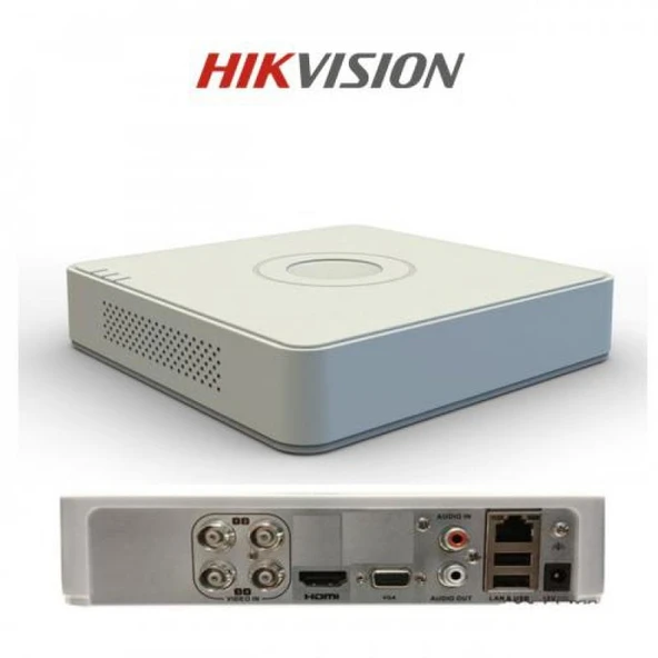Hıkvısıon Kayıt Cihazı Ds-7104Hghı-K1 (S) 4 Kanal 1080N H265+ Hıbrıt Dvr Cıhazı