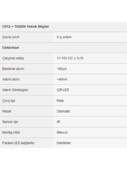 EDS OD912 Optik Duman Dedektörü ve ECDB 5 Pimli Taban - 6