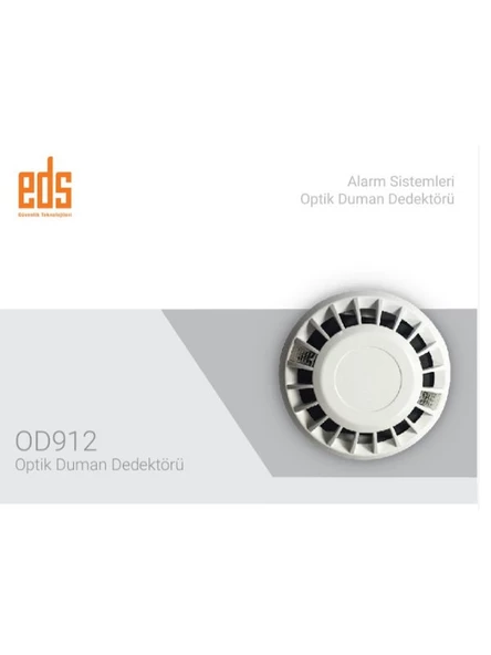 EDS OD912 Optik Duman Dedektörü ve ECDB 5 Pimli Taban - 3
