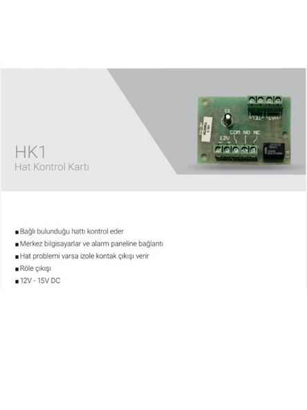 EDS HK1 Alarm Sistemleri Hat Kontrol Devresi - 3