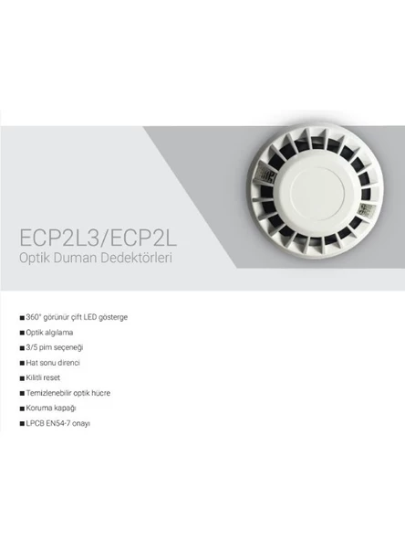 EDS ECP2L Optik Duman Dedektörü - 3