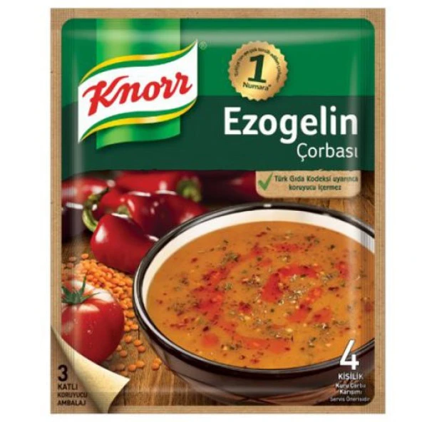 Knorr Hazır Çorba Ezogelin Çorbası 65 gr (6'lı)