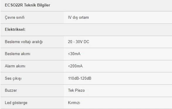 EDS ECSO22R Harici Yangın Sireni - 5