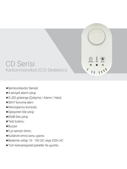 EDS CD310 Karbonmonoksit Dedektörü - 4