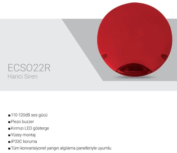 EDS ECSO22R Harici Yangın Sireni - 3